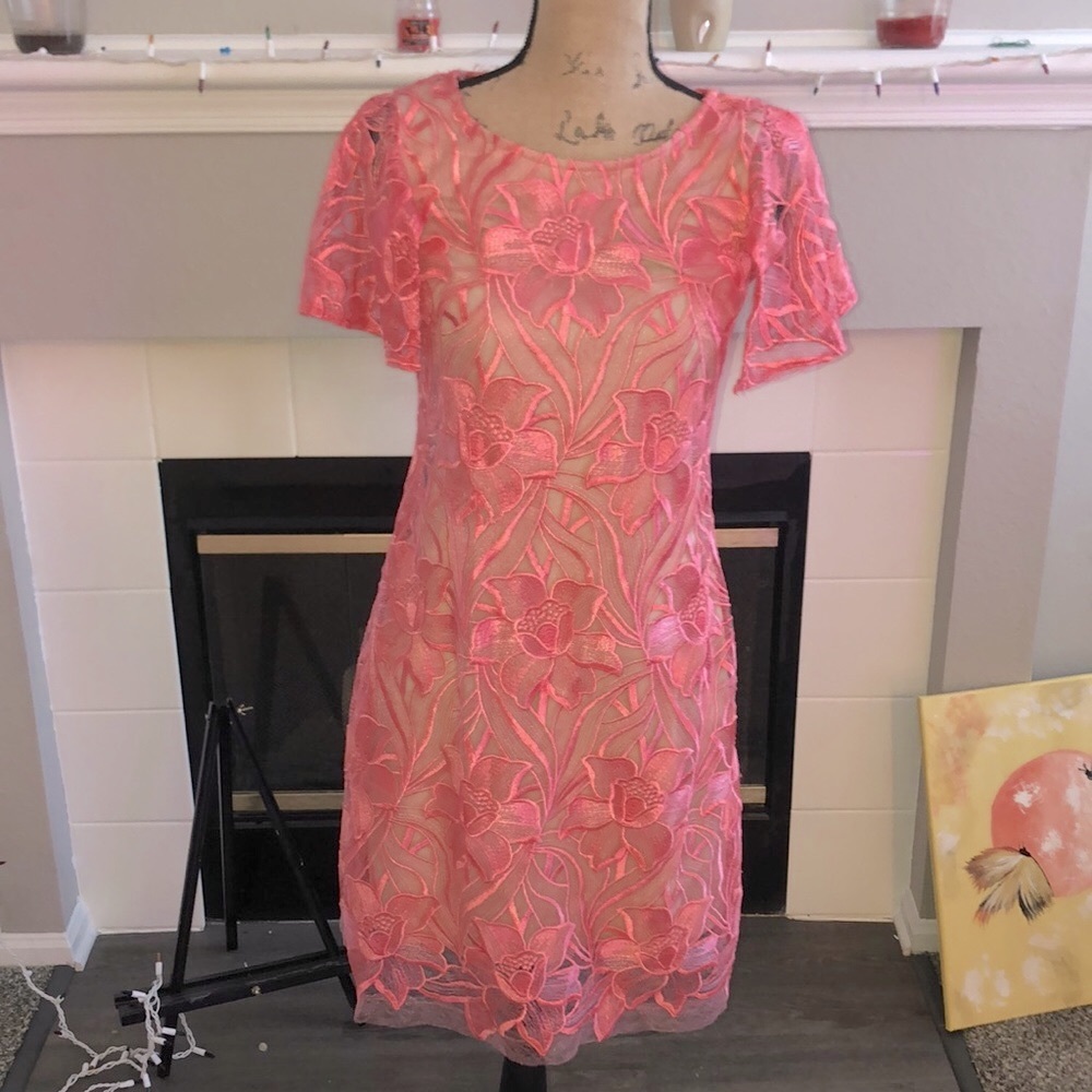 Flower detail dress